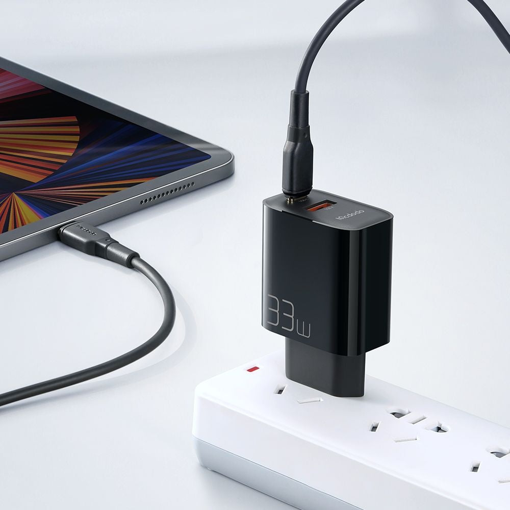 Mcdodo - Wall Charger (CH-0921) - Dual Port, 33W, Fast Charger, Fireproof PC - Black