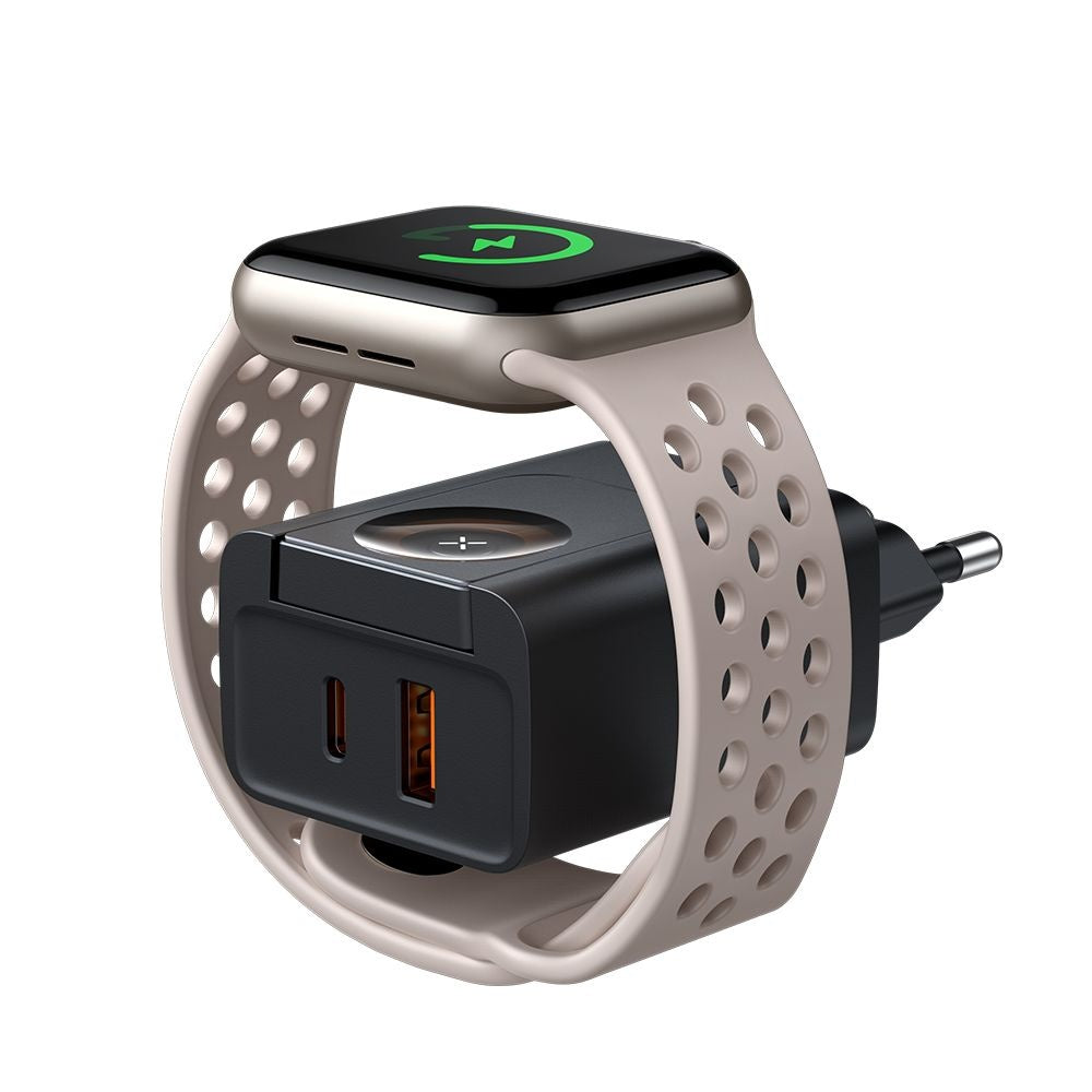 Incarcator Mcdodo (CH-3700), USB-A / USB-C, 30W, Apple Watch, Negru
