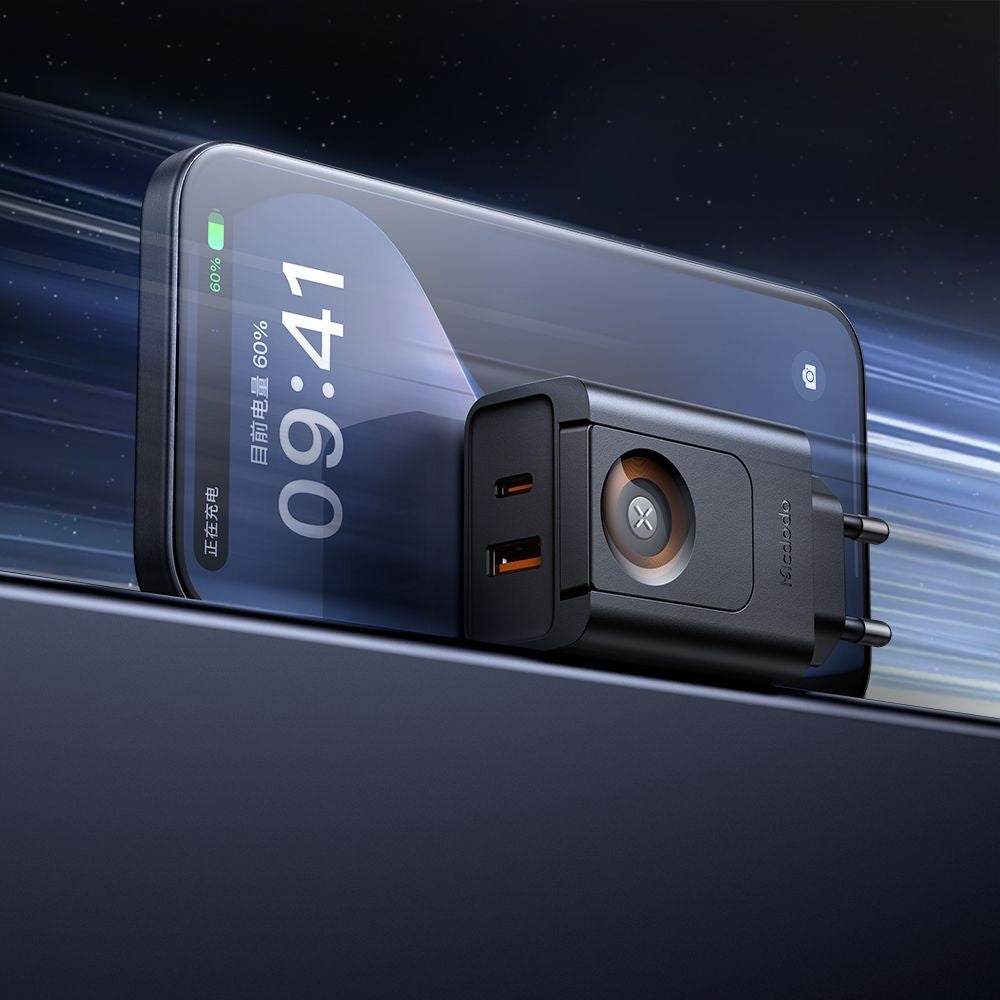 Incarcator Mcdodo (CH-3700), USB-A / USB-C, 30W, Apple Watch, Negru