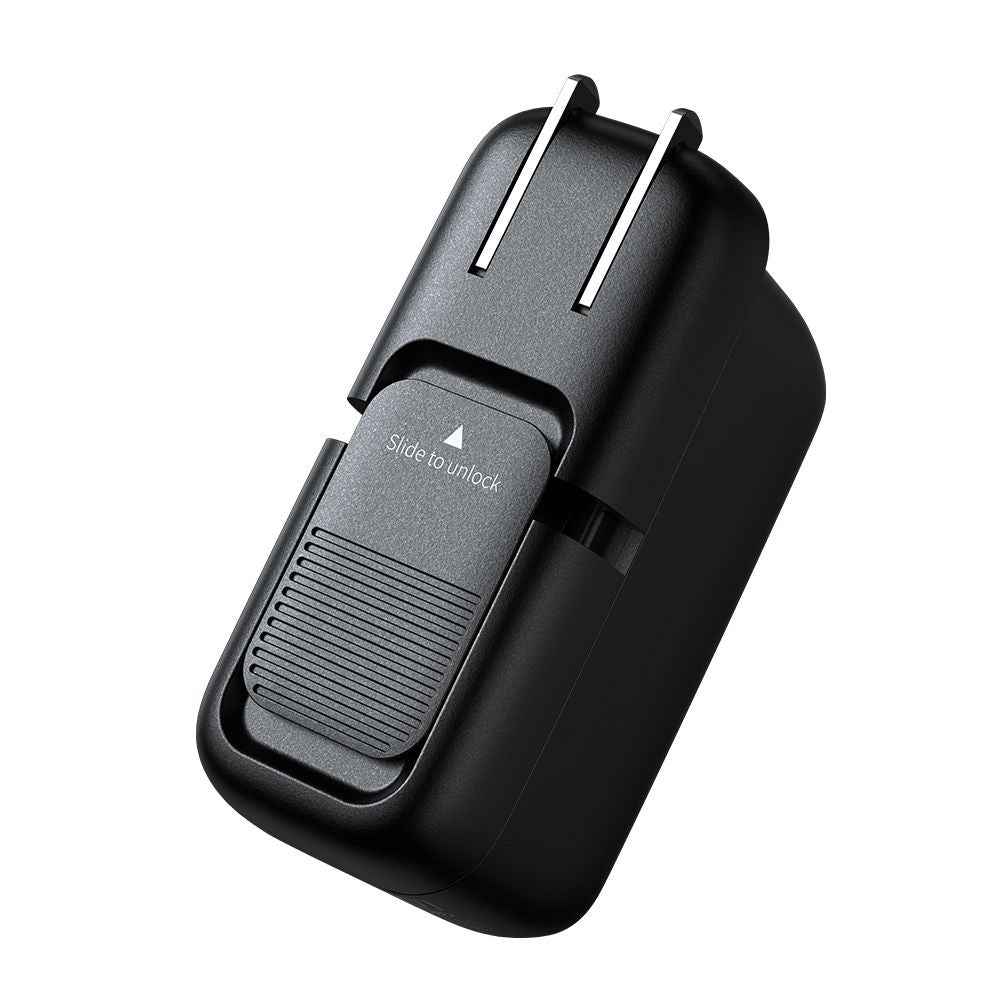 Mcdodo - Travel Adapter Mecha Series (CH-8442) - Cable Included, UK/US/EU Plugs, 65W, 2x Type-C, USB-A - Black
