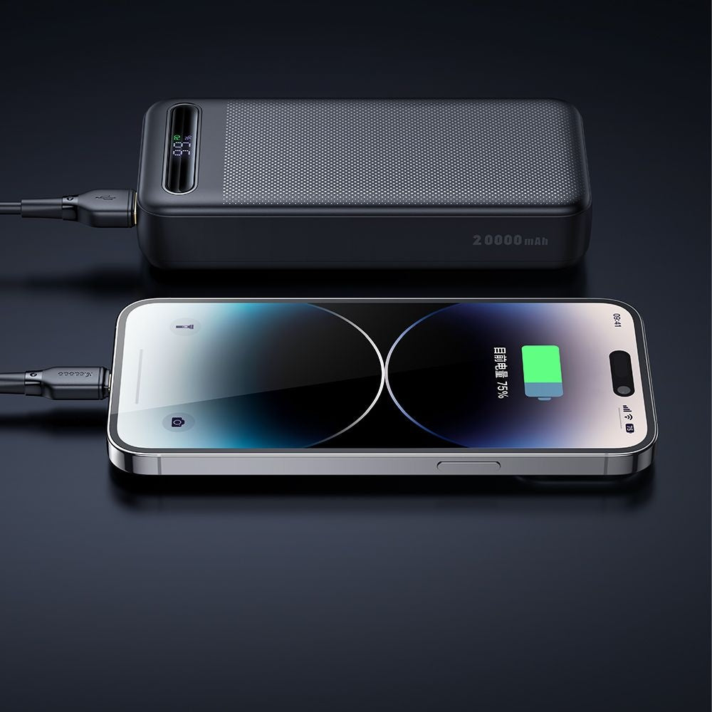 Mcdodo - Power Bank Star Series (MC-3891) - USB-C + 2x USB, 20000mAh, 22.5W, Digital Display - Black