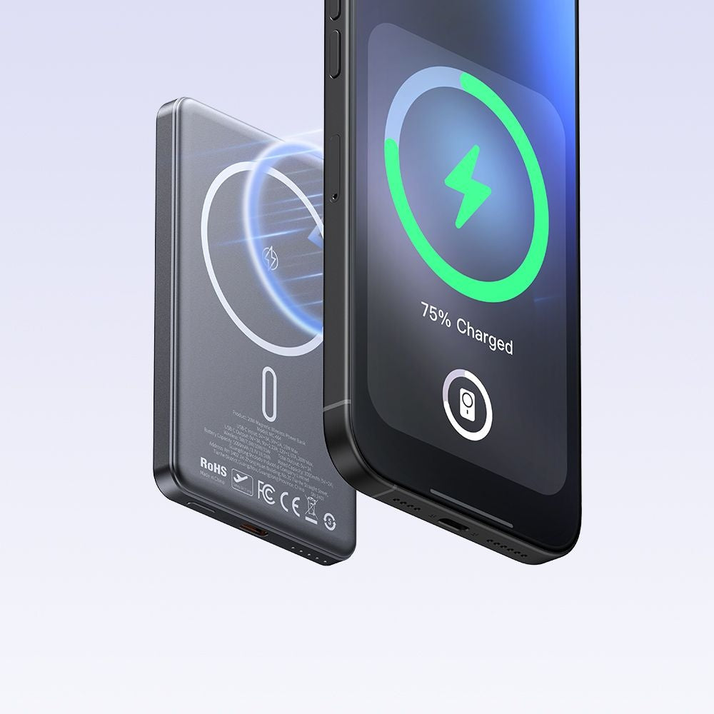 Mcdodo - Magnetic Power Bank Meta Series (MC-4641) - 5000mAh, 20W, Ultra-Thin Design - Black