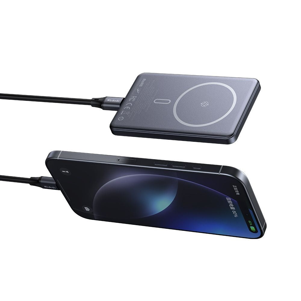 Mcdodo - Magnetic Power Bank Meta Series (MC-4641) - 5000mAh, 20W, Ultra-Thin Design - Black