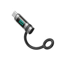 Mcdodo - Adapter Pigeon Series (OT-0180) - Silicone Hook, Aluminium Alloy, Lightning to USB-C, 60W, HD LED Display - Bla