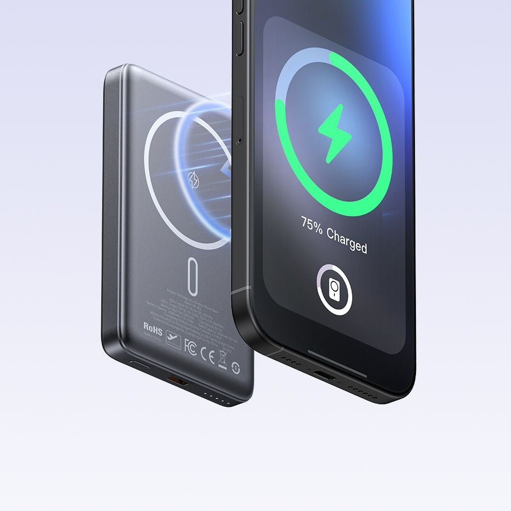 Mcdodo - Magnetic Power Bank Meta Series (MC-4651) - 10000mAh, 20W, Ultra-Thin Design - Black