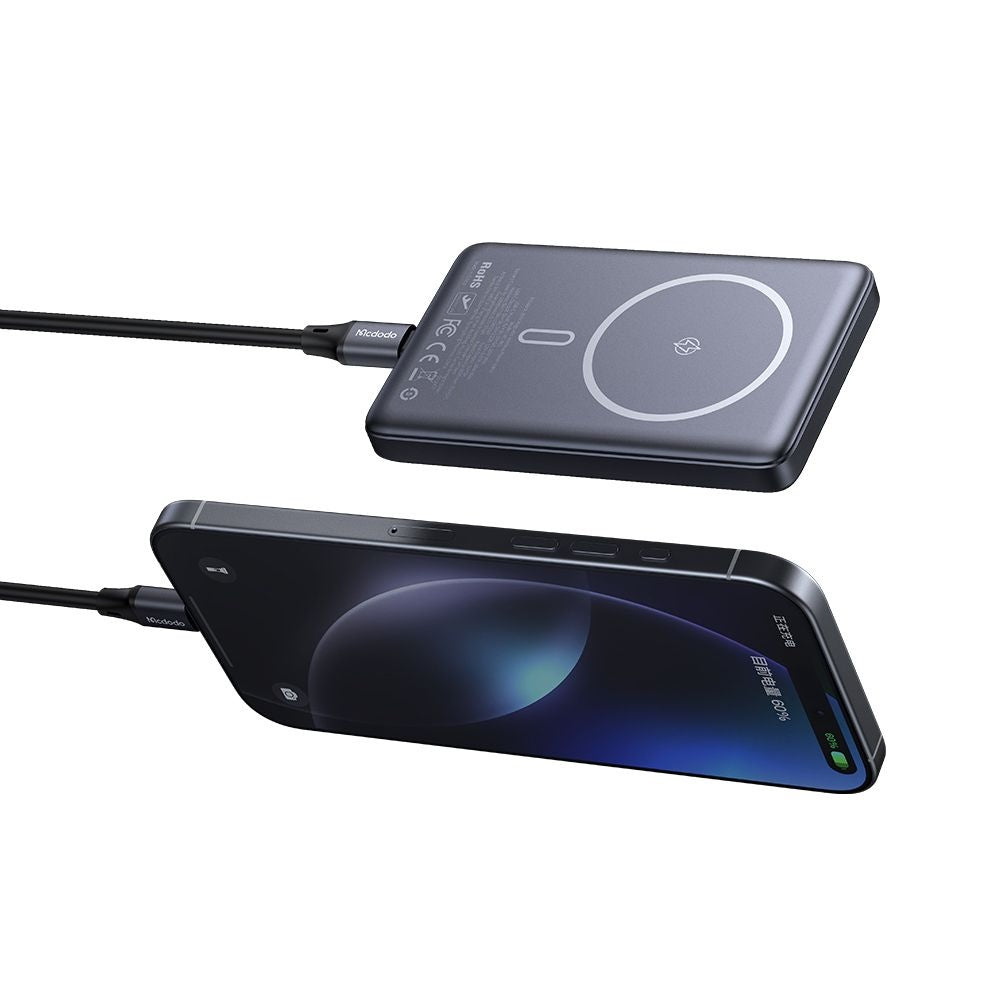 Mcdodo - Magnetic Power Bank Meta Series (MC-4651) - 10000mAh, 20W, Ultra-Thin Design - Black