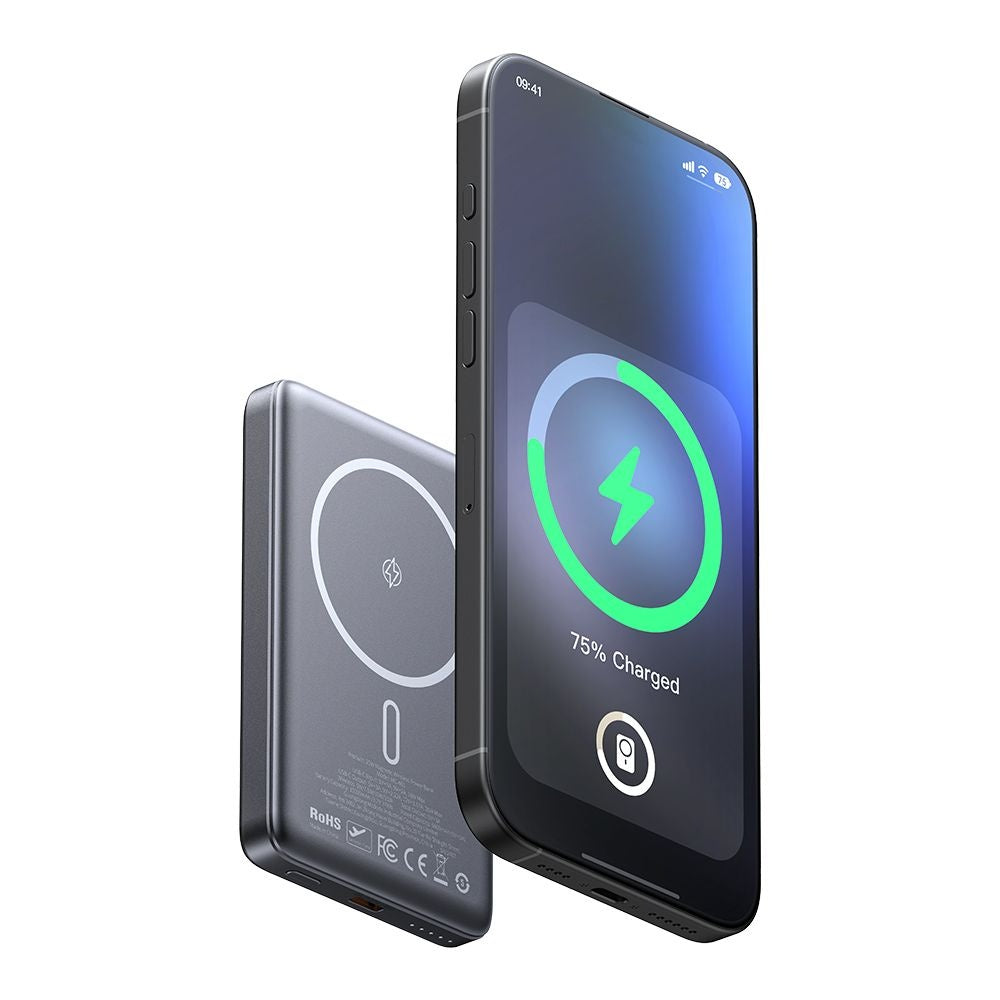 Mcdodo - Magnetic Power Bank Meta Series (MC-4651) - 10000mAh, 20W, Ultra-Thin Design - Black