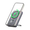 Mcdodo - Magnetic Power Bank Meta Series (MC-8371) - Built-in 360° Ring Stand, 10000mAh, 20W, Digital Display - Dark Gre