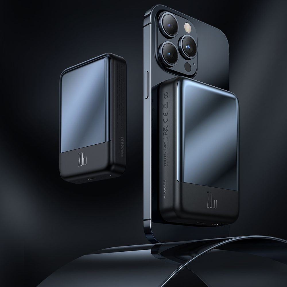 Mcdodo - Magnetic Power Bank Ambilight Series (MC-4261) - 10000mAh, NTC Temperature Control, 20W, LED Indicator - Black