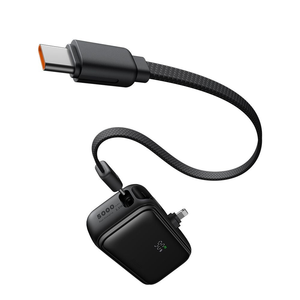 Mcdodo - Power Bank FreeKit Series (MC-7800) - with Built-in Cable & Connector Lightning, 5000mAh, 22.5W - Black