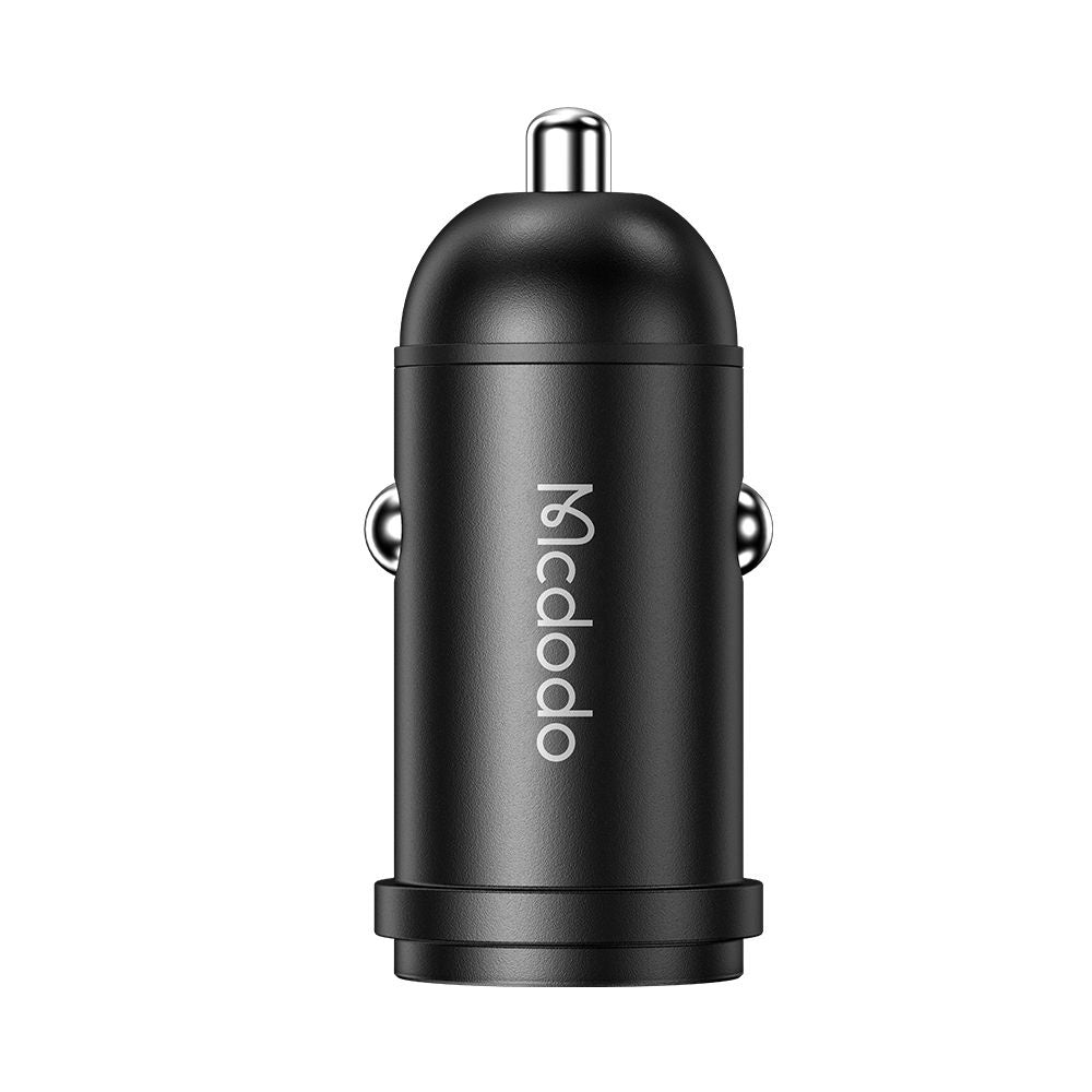Mcdodo - Car Charger Obsidian Series (CC-7491) - Type-C, PD30W, Smart IC, Mini Size, 1.2m - Black