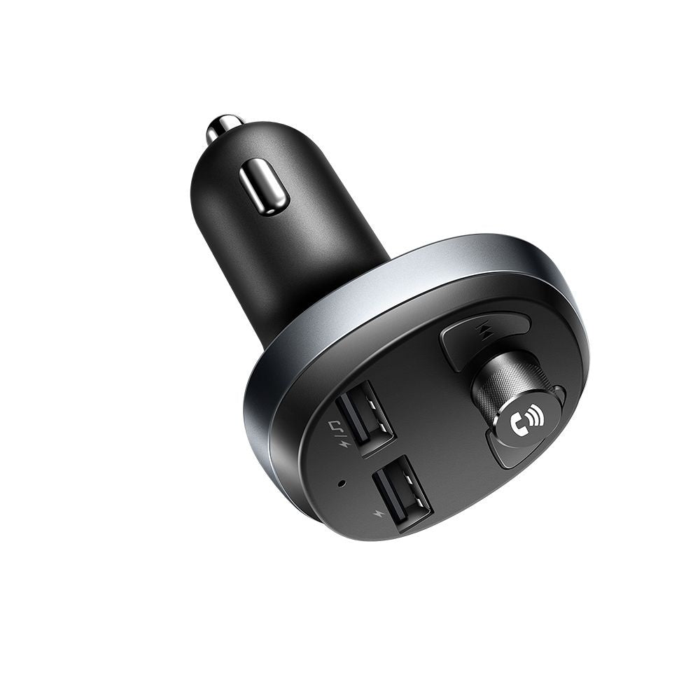 Mcdodo - FM Modulator with Car Charger (CC-6880) - 2x USB-A, with LED Display, 2.1A - Black