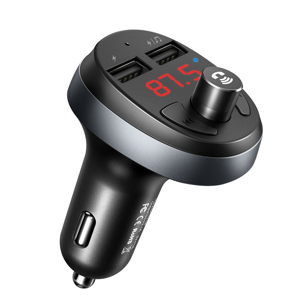 Mcdodo - FM Modulator with Car Charger (CC-6880) - 2x USB-A, with LED Display, 2.1A - Black