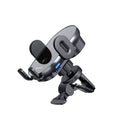 Mcdodo - Car Holder with Wireless Charging (CH-1600) - for Air Vent/Dashboard, Dual Coil, Qi2 15W, One-Hand Operation - 