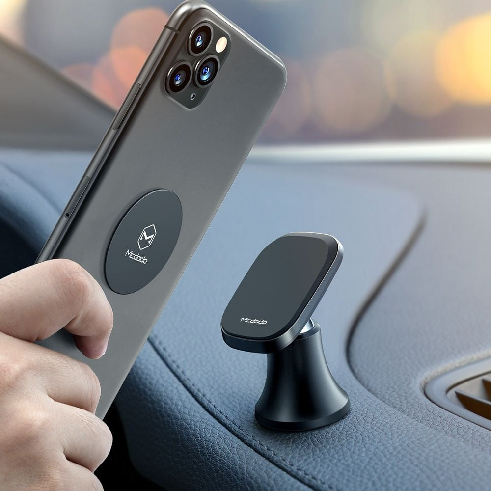 Mcdodo - Magnetic Car Holder (CM-8490) - for Dashboard, 360° Rotation, Super Strong Adhesion, Aluminium Alloy - Black