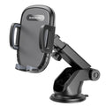 Borofone - Car Holder Windy (BH53) - with Suction Cup, for Dashboard/Windshield, 4.5-6.7" Phone - Black Grey