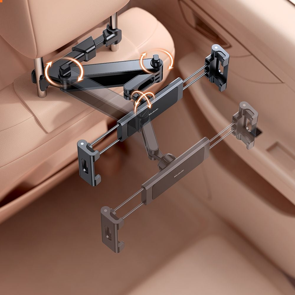 Mcdodo - Car Holder (CM-4320) - for Headrest, 360° Rotation, for Phone/Tablet, 4.7 - 12.9 inch - Black