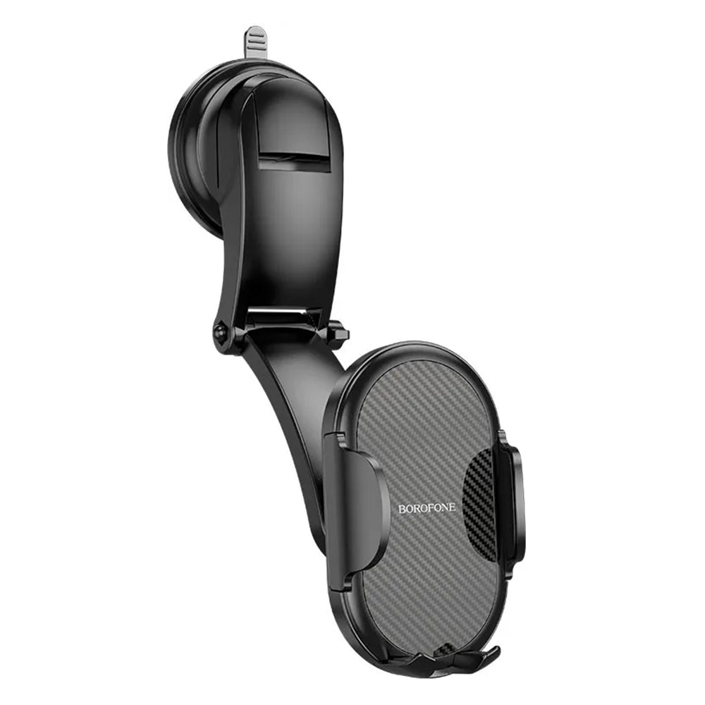Borofone - Car Holder Charm (BH73) - with Suction Cup, for Dashboard/Windshield, 360° Adjust, Universal, Telescopic Arm 