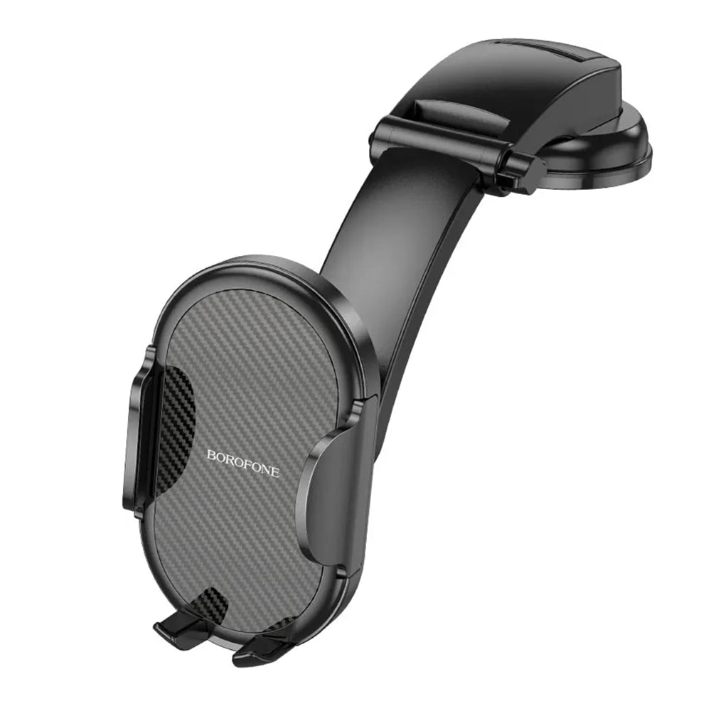 Borofone - Car Holder Charm (BH73) - with Suction Cup, for Dashboard/Windshield, 360° Adjust, Universal, Telescopic Arm 