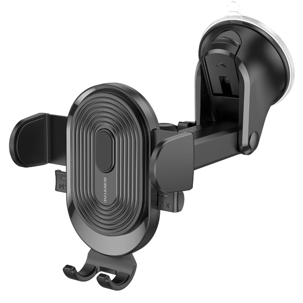 Borofone - Car Holder Experience (BH85) - with Suction Cup, for Dashboard/Windshield, 360° Adjust, Telescopic Arm, 4.7–7