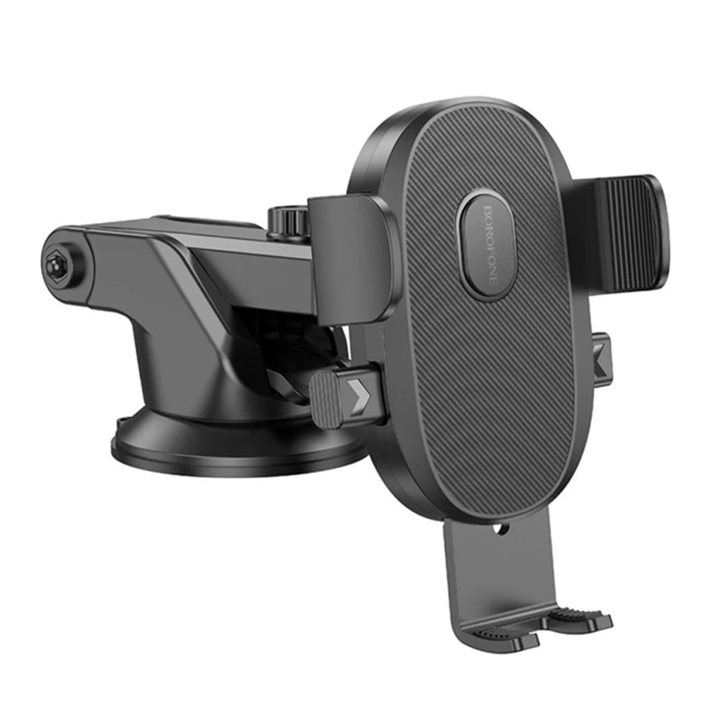 Borofone - Car Holder Grand (BH93) - with Suction Cup, for Dashboard/Windshield, 360° Adjust, Telescopic Arm, 4.5–7" - B