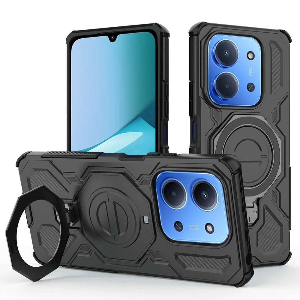 TechSuit Husa de protectie Techsuit Carbon Shield PRO compatibil cu Xiaomi Redmi 15C 4G / Redmi 15C 5G / Poco C85 4G, Ne