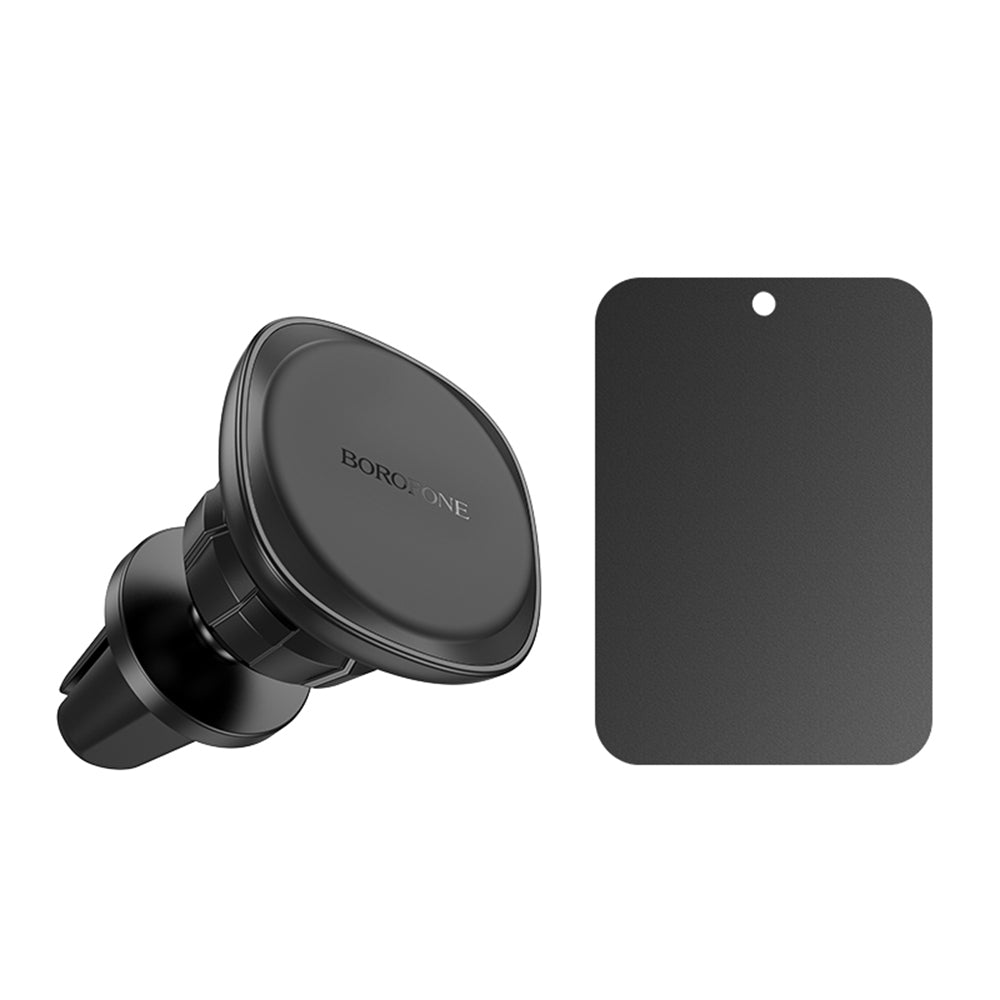Borofone - Car Holder Cloud (BH102) - Magnetic, for Air Vent, 360° Adjust, 4.5–7 inch Phones - Black