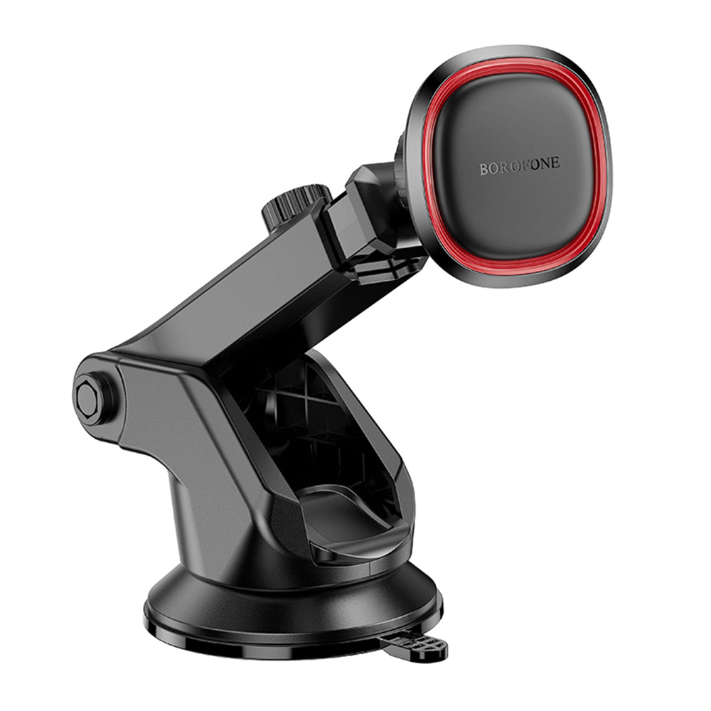 Borofone - Car Holder Roman (BH125) - Magnetic, with Suction Cup, for Dashboard/Windshield, 360° Adjust - Black Gray