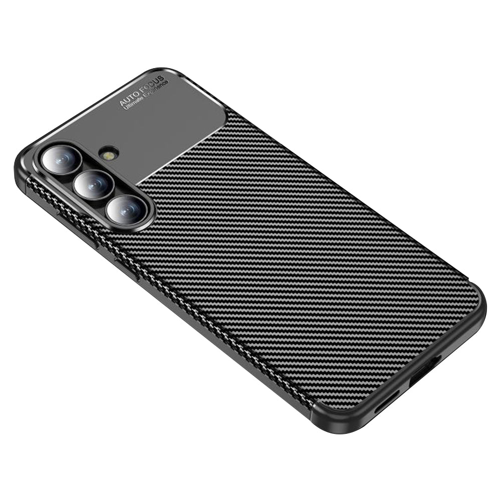 TechSuit Husa de protectie Techsuit CarbonFiber compatibil cu Samsung Galaxy S25 FE, Negru