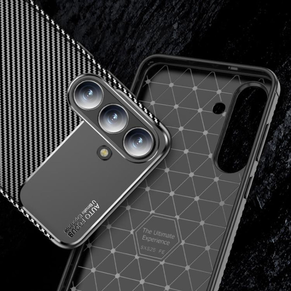 TechSuit Husa de protectie Techsuit CarbonFiber compatibil cu Samsung Galaxy S25 FE, Negru – imagine 3