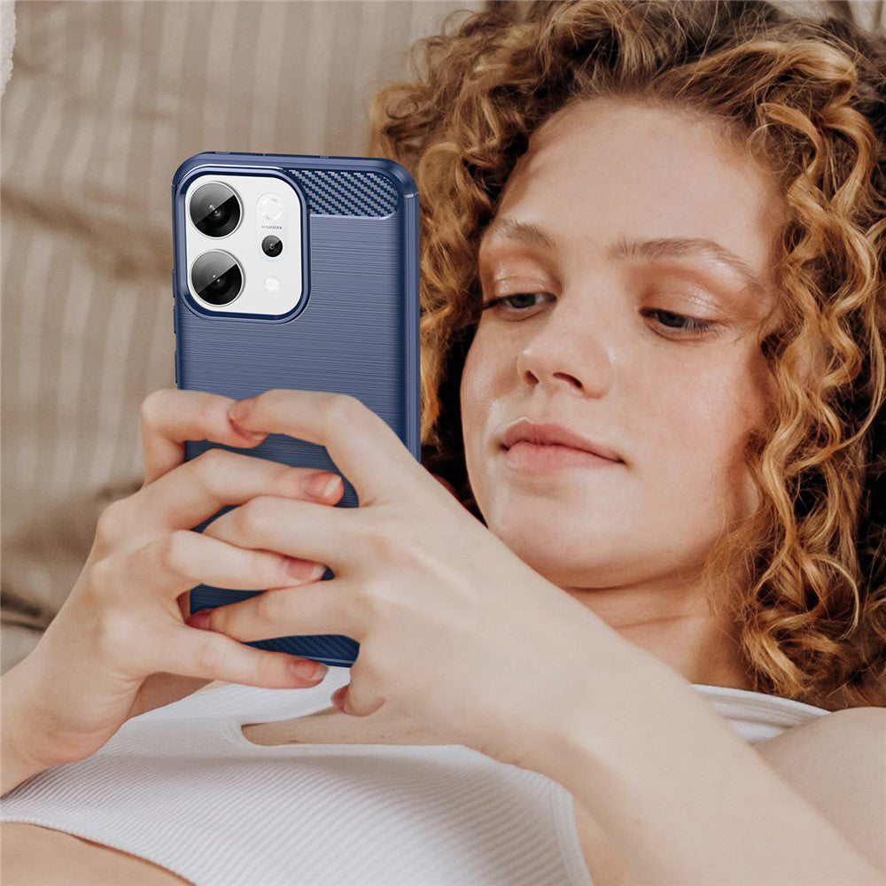 Techsuit - Carbon Silicone - Oppo Reno14 - Blue