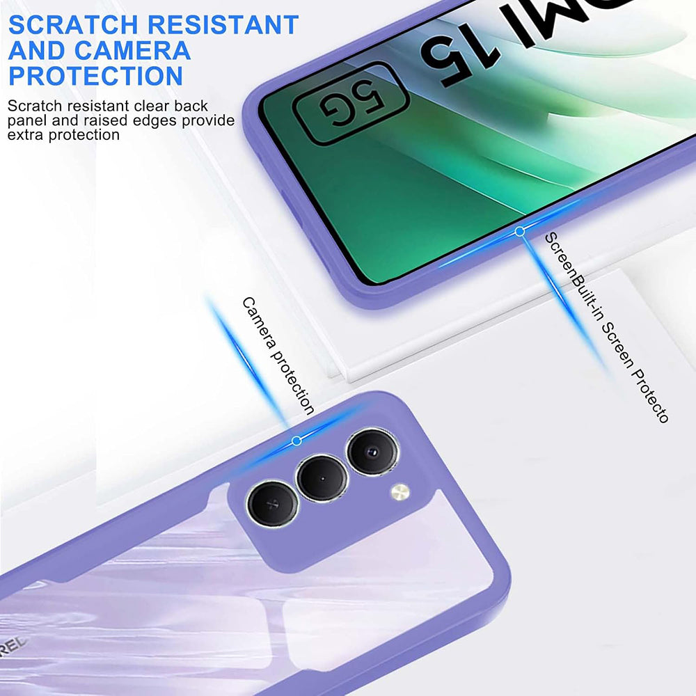 Techsuit - ColorVerse 360 Series + Screen Protector - Xiaomi Redmi 15 4G / Redmi 15 5G - Pink