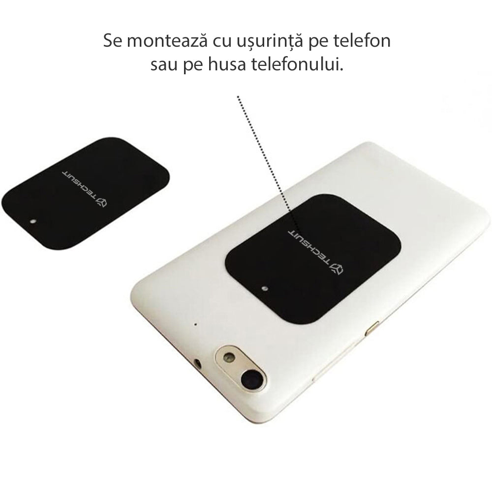 Techsuit - (2 pack) Metal Plate (MP03) - with Matte Cover Paint - Black