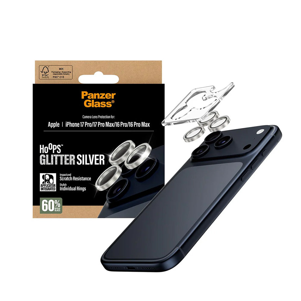 PanzerGlass® - Hoops® Camera Lens Protector - iPhone 17 Pro / iPhone 17 Pro Max / iPhone 16 Pro / iPhone 16 Pro Max - Gl