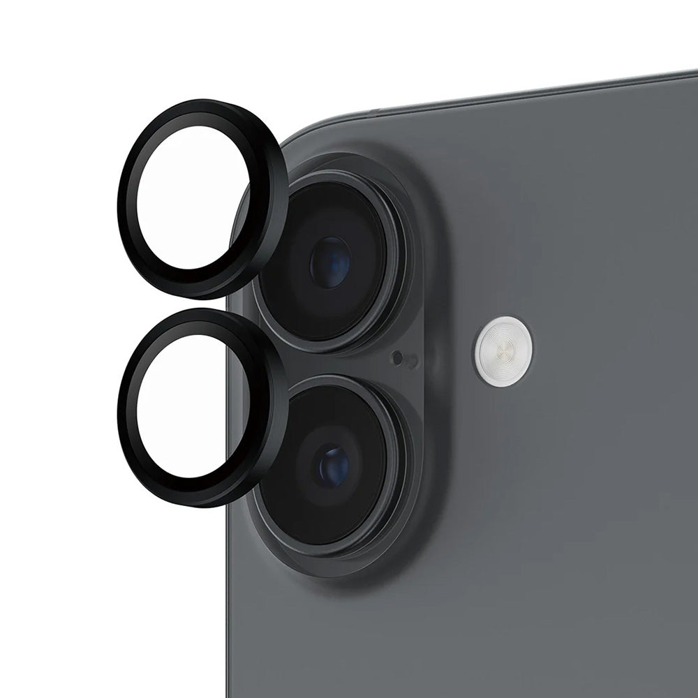 PanzerGlass® - Hoops® Camera Lens Protector - iPhone 17 / iPhone 16 / iPhone 16 Plus - Black
