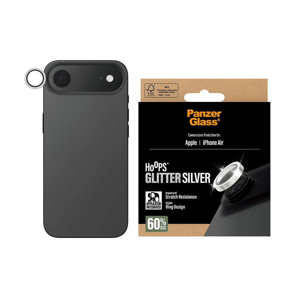 PanzerGlass® - Hoops® Camera Lens Protector - iPhone 17 Air - Glitter Silver