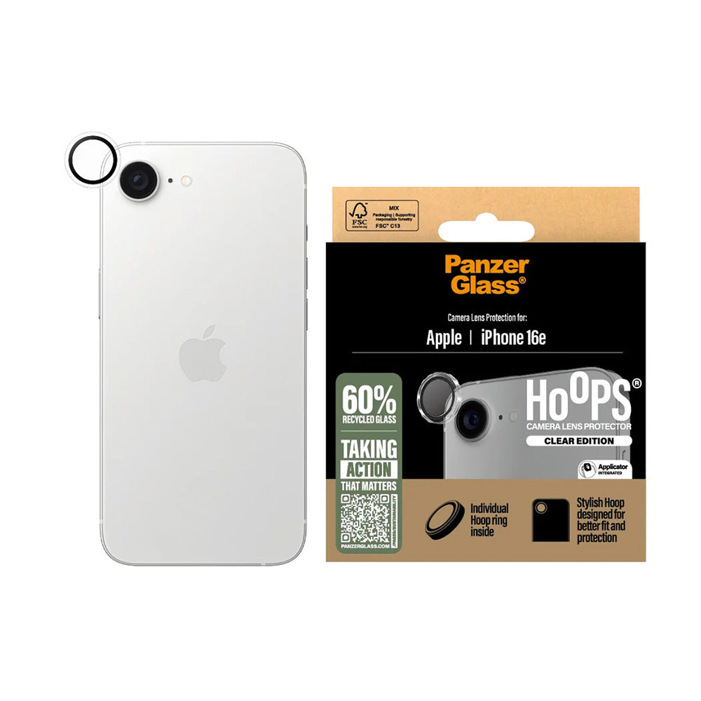 PanzerGlass® - Hoops® Camera Lens Protector - iPhone 16e / iPhone 17e - Transparent