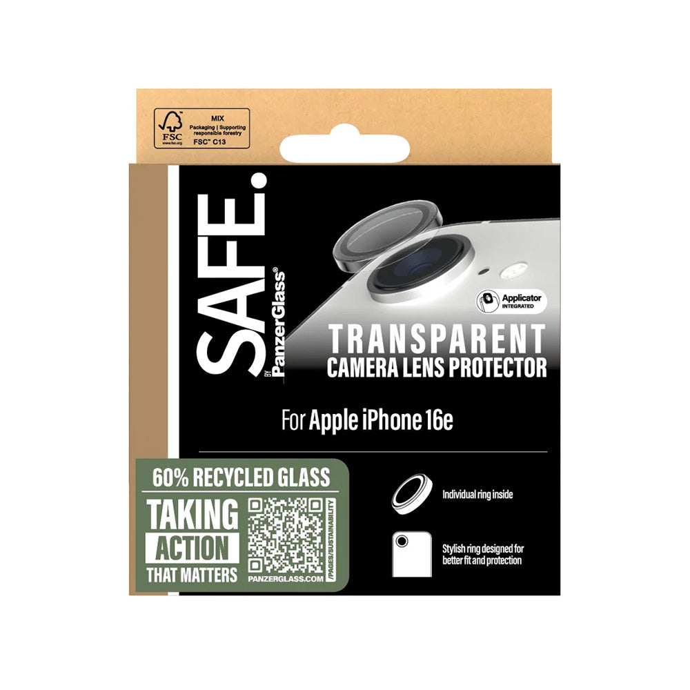 PanzerGlass® - SAFE. Camera Lens Protector - iPhone 16e / iPhone 17e - Clear