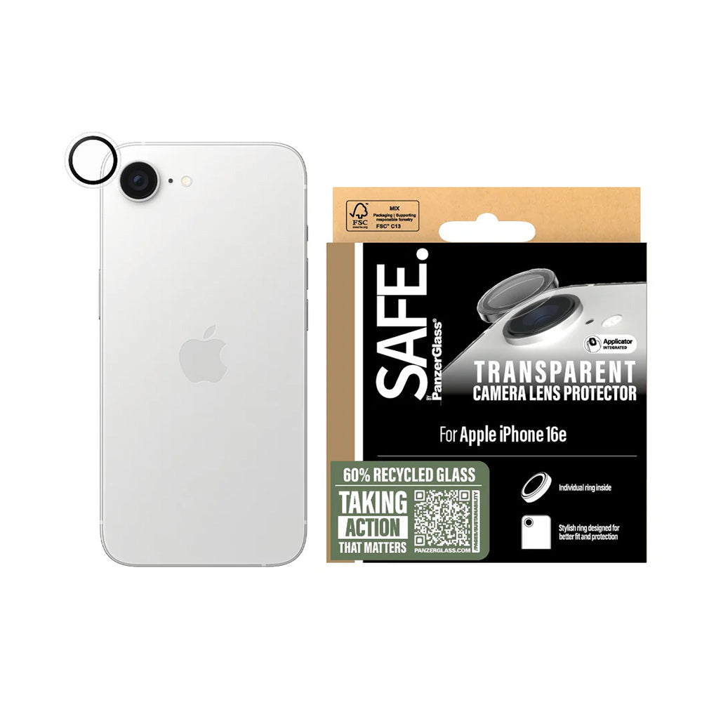 PanzerGlass® - SAFE. Camera Lens Protector - iPhone 16e / iPhone 17e - Clear