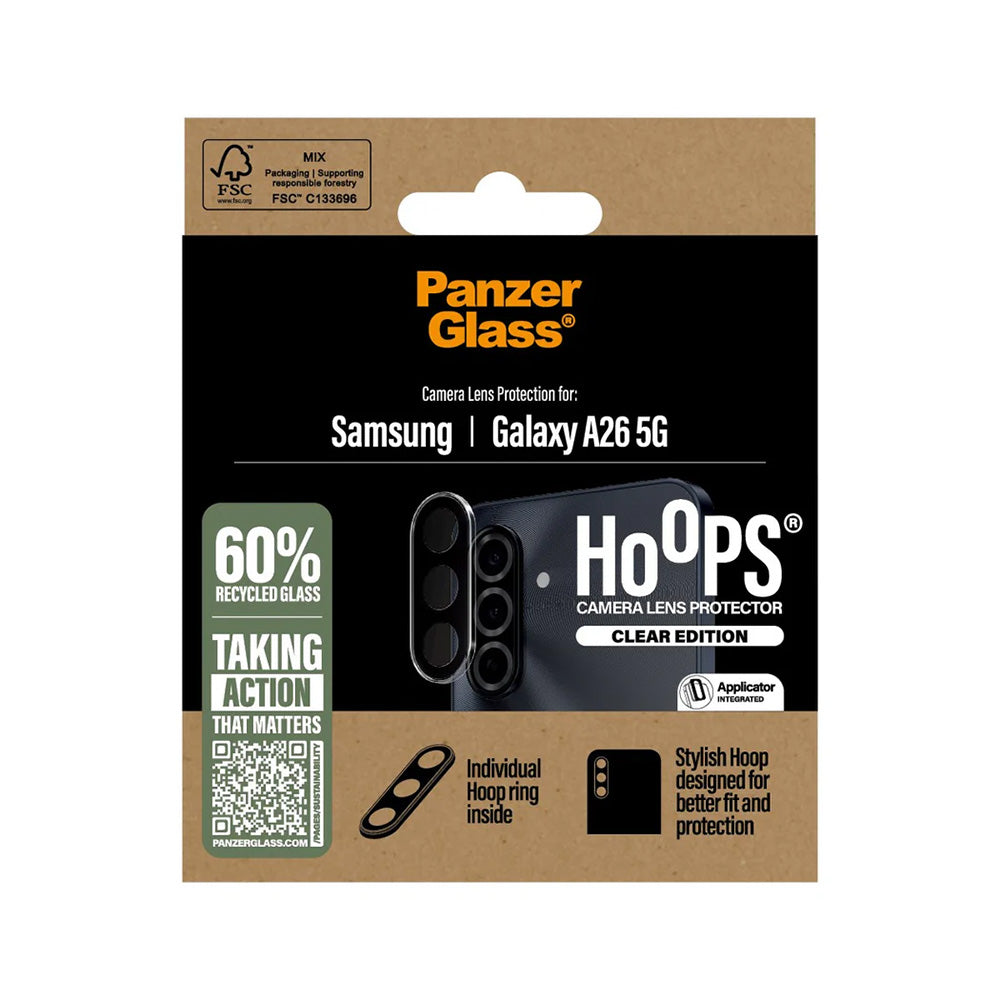 PanzerGlass® - Hoops® Camera Lens Protector - Samsung Galaxy A26 5G - Transparent