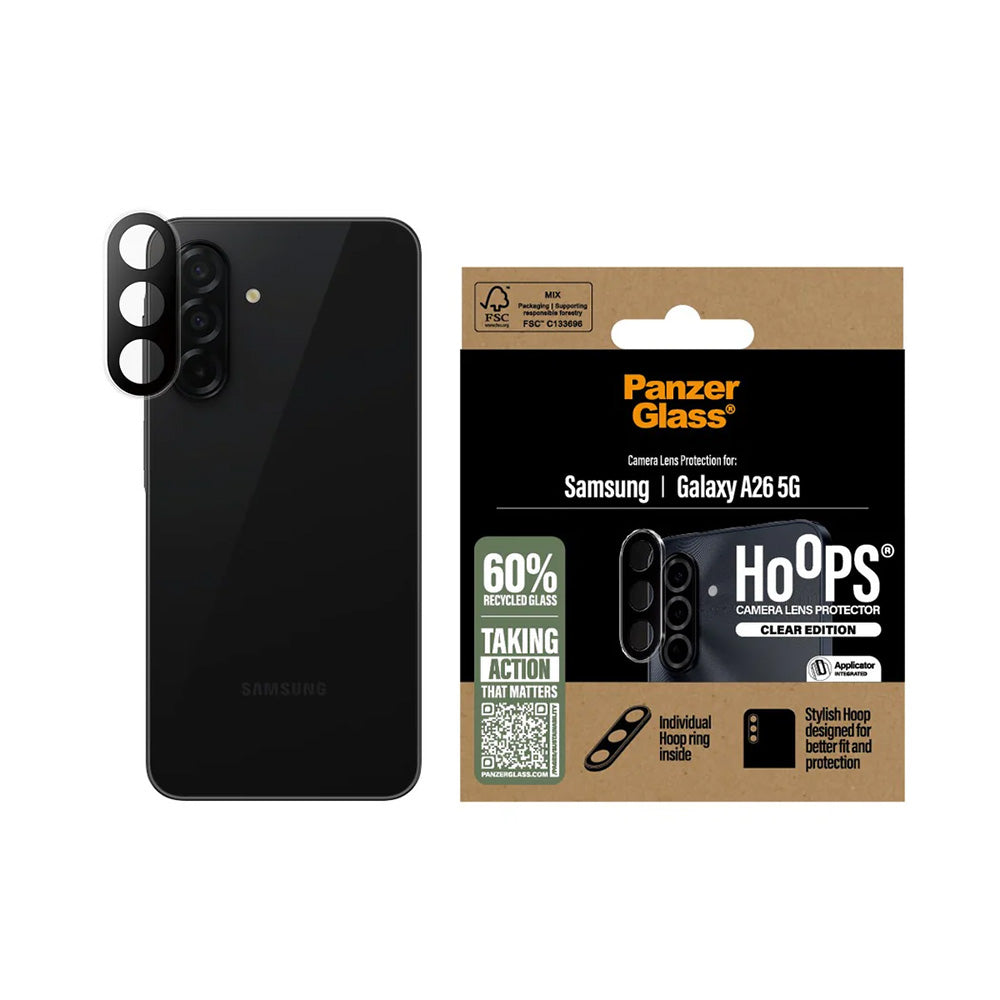 PanzerGlass® - Hoops® Camera Lens Protector - Samsung Galaxy A26 5G - Transparent