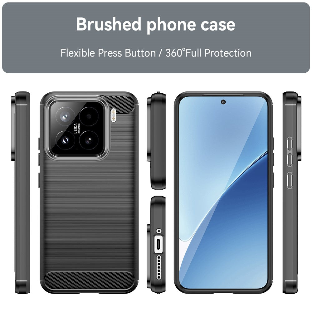 Techsuit - Carbon Silicone - Xiaomi 15T Pro - Black