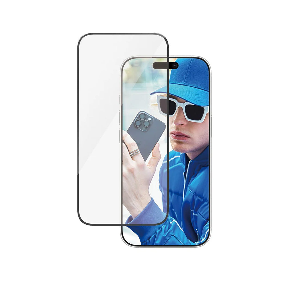 PanzerGlass® - Ultra-Wide Fit Screen Protector - iPhone 16 Plus / iPhone 15 Plus - Black
