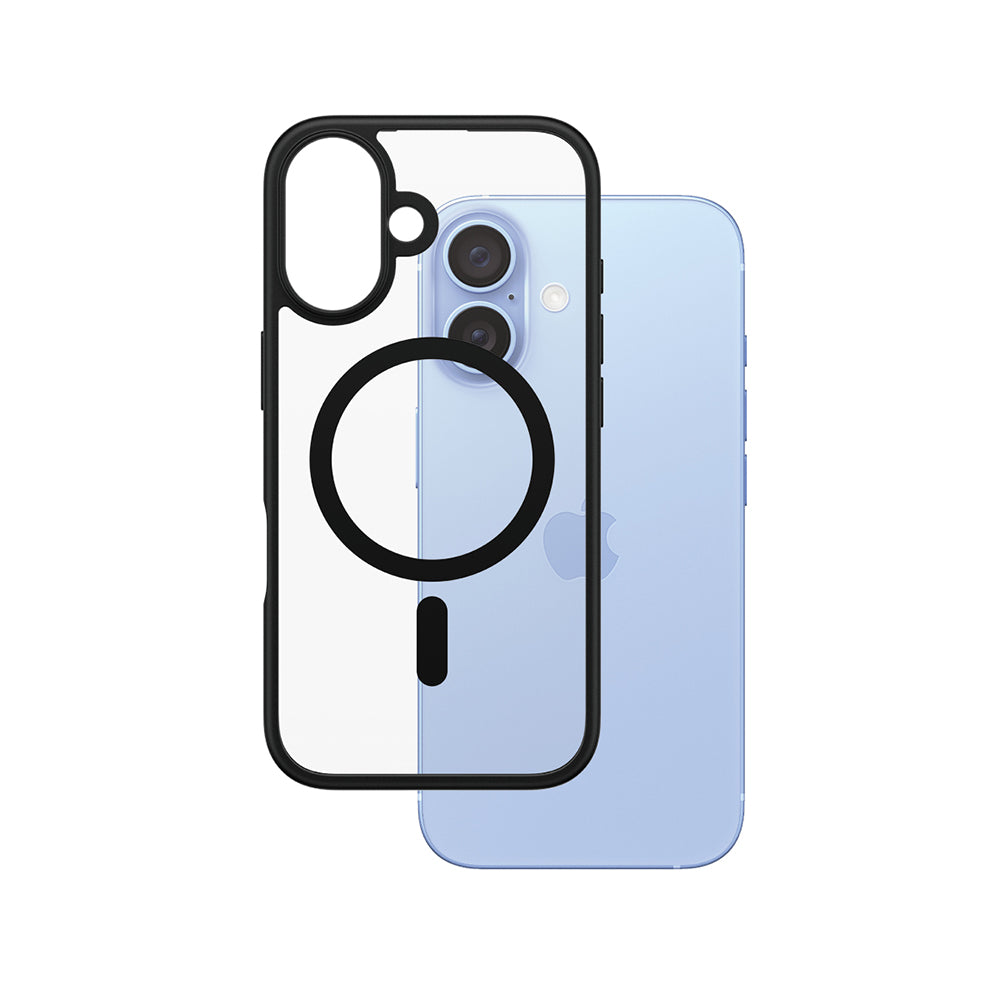 PanzerGlass® - HardCase Black MagSafe & Frame Series - iPhone 16 - Clear