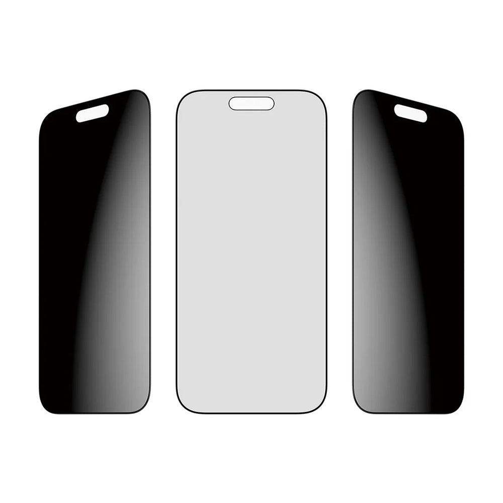 PanzerGlass® - Ultra-Wide Fit 2-Way Privacy Screen Protector w. EasyAligner - iPhone 17 / iPhone 16 Pro - Black