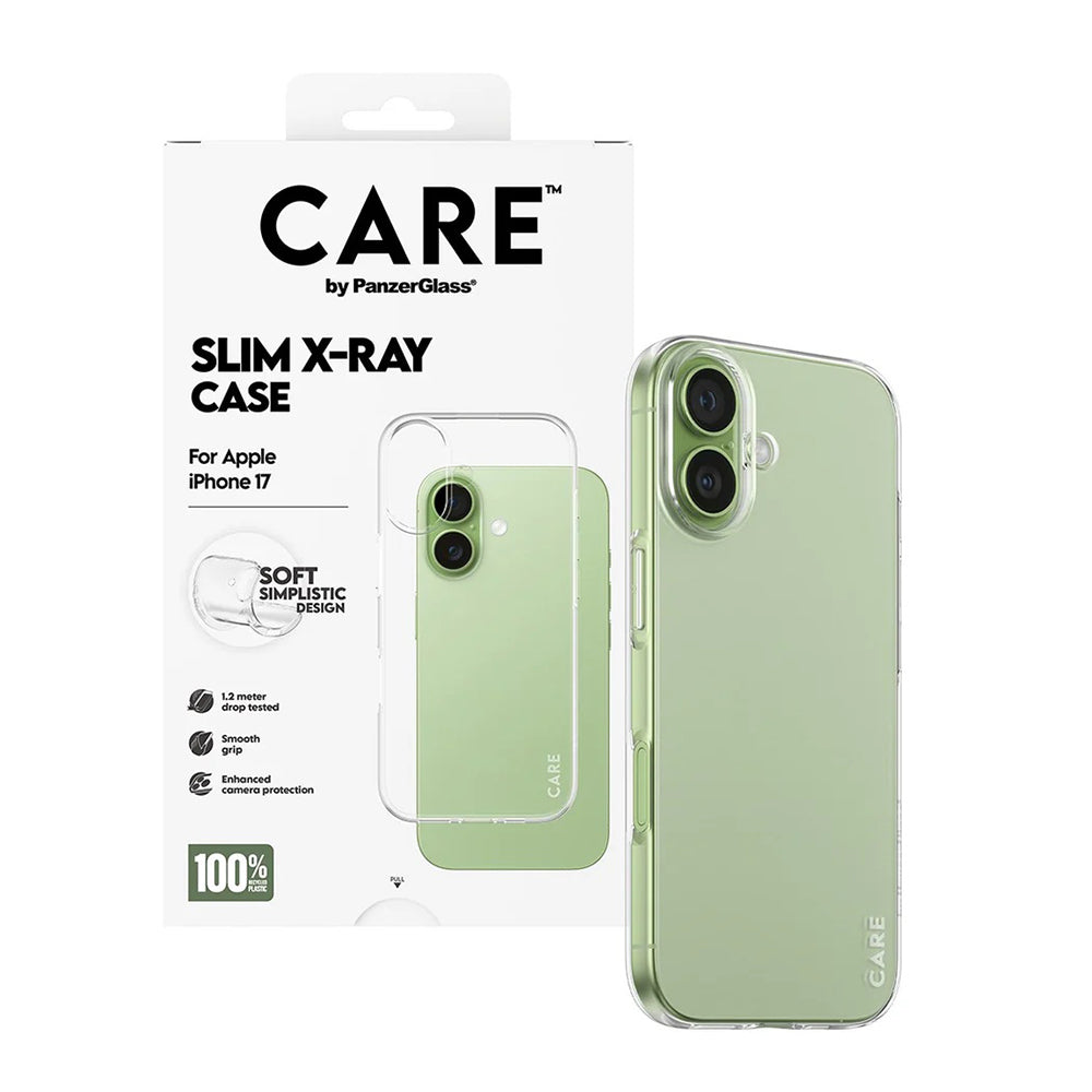 PanzerGlass® - CARE Fashionable Case X-Ray Soft Basic - iPhone 17 - Transparent