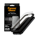 PanzerGlass® - Ultra-Wide Fit Ceramic II Screen Protector w. EasyAligner - iPhone 17 / iPhone 16 Pro - Black