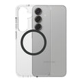 PanzerGlass® - CARE Flagship Urban Combat Black Qi Compatible - Samsung Galaxy S25 - Clear