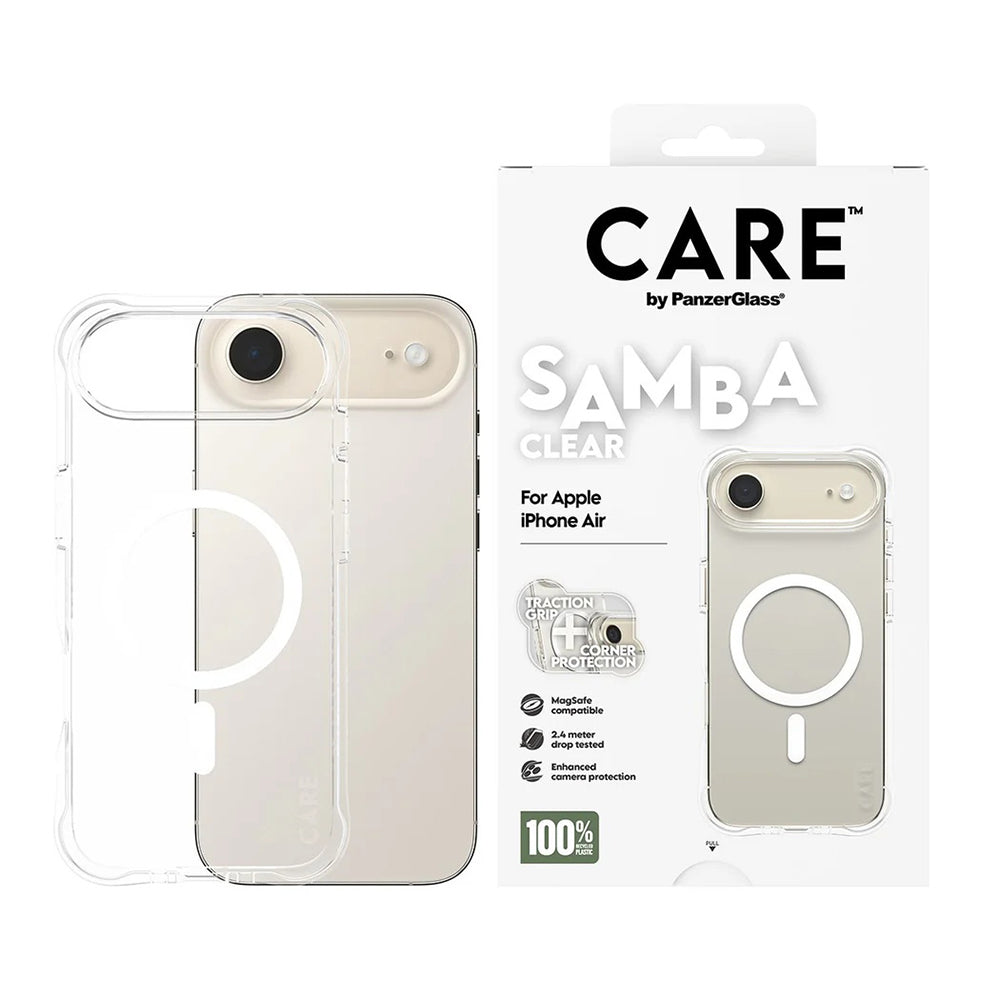 PanzerGlass® - CARE Fashionable Case w. White MagSafe - iPhone 17 Air - Transparent