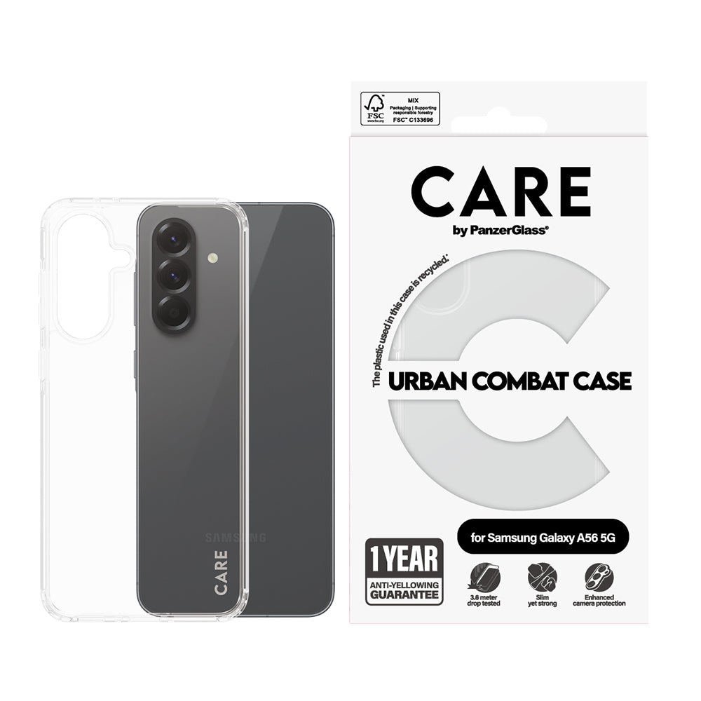 PanzerGlass® - CARE Flagship Urban Combat - Samsung Galaxy A56 5G - Clear